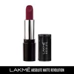 Buy Lakme Absolute Matte Revolution Lip Color - Burgundy Blast 502 (4 g) - Purplle