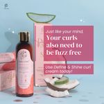 Buy Curl Cure Define and Shine - Curl Cream with Shea Butter & Aloe Vera -200ml - Purplle