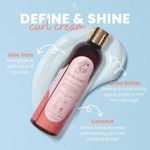 Buy Curl Cure Define and Shine - Curl Cream with Shea Butter & Aloe Vera -200ml - Purplle