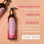 Buy Curl Cure Hydrate Don't Hate - Intensive Hydration Conditioner / Hair Mask with Avocado and Aloe Vera | 100% Sulphate/Paraben Free | For all Hair Types -200ml - Purplle