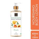 Buy Good Vibes Peach Nourishing Body Lotion (400ml + 100 ml free) - Purplle