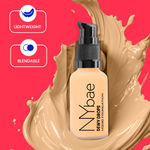 Buy NY Bae Dewy Drops Foundation - Cafe Au Lait 9 (30 ml) | Very Fair Skin | Warm Undertone | Full Coverage | Long Lasting | Non-Transfer - Purplle