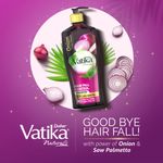 Buy Dabur Vatika Onion Hair Fall Control Shampoo - 1 ltr | Up to 97% Hair Fall Reduction I With Onion and Saw Palmetto I No Nasties Shampoo | Fortified with Vitamin E & Pro-Vitamin B5 - Purplle