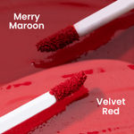 Buy NY Bae Pure Matte Sindoor | Smudge Proof | Long Lasting | Liquid Matte | Red & Maroon Sindoor | Velvet Red 01 | Merry Maroon (5ml) - Purplle