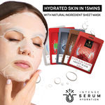 Buy Good Vibes Face Serum Sheet Mask (Pack of 5) (Rosehip Radiant, Saffron Glow, Illuminating Pearl, Brightening Coffee, Deep Cleansing Activated Charcoal) (20g x 5) - Purplle