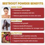 Buy Mystiq Living Beetroot Powder (100 Gm) for Hair Mask, Hair Growth, Beet Root Powder for Face Pack and Lips | 100% Natural and Organic | Pure & High Natural Antioxidants | Boost Energy | Additive Free and Pesticides - Purplle