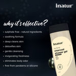Buy Inatur Charcoal Shower Gel- 400 ml - Purplle