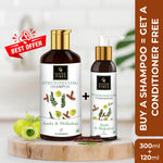 Buy Good Vibes Amla & Shikakai Strengthening Shampoo + Conditioner | Hair Growth, Shine |(Free 120 ml Conditioner) - Purplle