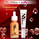 Buy NY Bae Korean Glow Skin Combo | Highlighter | Foundation | Skin Tint | Moisturizer | Glowy Finish | Fair Skin | Everyday Makeup Kit - Purplle