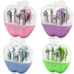 Buy Trendzie Skin Care Professional Nail Clipper Tool Kit 9-Pieces With Travel Box (Assorted Color) - Purplle