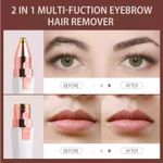 Buy Trendzie Skin Care 2 in 1 Electric Eyebrow Trimmer I Painless Eye Brow Epilator For Women I Portable Facial Hair Removal Shaver (Assorted Color) - 1 Pc - Purplle