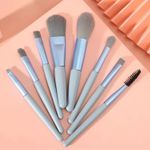 Buy Professional Makeup Brush Set Soft Blusher I Eyeshadow Brush I Concealer Brushes I Portable Cosmetic Applicators I Pack Of 8-PCS (Assorted Color) - Purplle