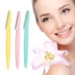 Buy Trendzie Skin Care Facial Hair/Eyebrow Hair Razor Epilation Tool for Women Pack of 3 (Assorted Color) - Purplle