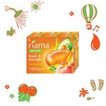 Buy Fiama Gel Bar Peach and Avocado for moisturized skin, with skin conditioners, 125 g soap (Pack of 3) - Purplle