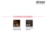 Buy Streax Professional Argan Secrets Permanent Hair Colourant Cream - Golden Ash Dark Blonde 6.13 ( Enriched with Argan Oil) For All hair types , 60 gm - Purplle