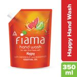 Buy Fiama Happy Moisturising hand wash, Grapefruit and Bergamot, 350ml - Purplle