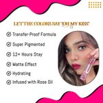 Buy COLORESSENCE ROSEATE OMK Non - Transfer Proof Matte Liquid Lip Color (CHERRY SLUSH) 6 ml - Purplle