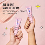 Buy Blue Heaven Get Set Glow Face Combo| 3in1 Contour+Blush+ Highlighter, Royal Deep| Illuminating Primer + Strobe Cream, Golden Pink | Pack of 2 - Purplle