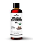 Buy Organic Netra Cold Pressed Jamaican Black Castor Oil for Hair Growth | For healthy, thick and black hair | Reduces Acne Marks and fine lines | For All Hair and Skin Types - 250ml - Purplle