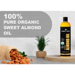 Buy Organic Netra Sweet Almond Oil for Hair and Skin | Pure and Safe | Nourishes Dry and Dull Hair | Enrich with Vitamins and Minerals | Paraben Free | For All Skin Types - 200 ml - Purplle