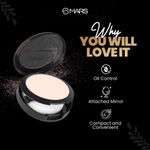 Buy MARS HD Mattifying Compact Powder | Lightweight Formula with Oil Control | Long Lasting & Travel friendly (8 gm) (06-COCOA) - Purplle