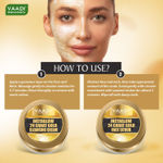 Buy Vaadi Herbals Gold Facial Kit 24 Carat Gold Leaves, Marigold & Wheatgerm Oil, Lemon Peel Extract (110 gm) - Purplle