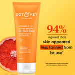 Buy Dot & Key Vitamin C+E Super Bright Glow Skin Care Combo - Pack of 2 - 160g | Face Moisturizer & Face Wash - Purplle