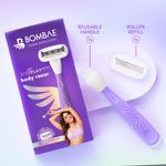 Buy Bombae Women Rollplay Glow Body Razor - White & Purple - Purplle