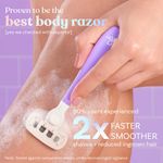 Buy Bombae Women Rollplay Glow Body Razor - White & Purple - Purplle