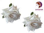 Buy LYF5STAR Handmade White Rose Floral Bride Juda Pin For Women - Pack of 2 - Purplle