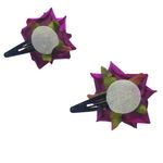 Buy LYF5STAR Artificial Purple Rose Flower Handmade Bride Tiktok Hairpin - Pack of 2 - Purplle