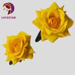Buy LYF5STAR Artificial Yellow Rose Flower Handmade Bride Tiktok Hairpin - Pack of 2 - Purplle