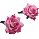 Buy LYF5STAR Artificial Baby Pink Rose Flower Handmade Bride Tiktok Hairpin - Pack of 2 - Purplle