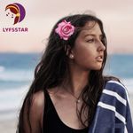 Buy LYF5STAR Artificial Baby Pink Rose Flower Handmade Bride Tiktok Hairpin - Pack of 2 - Purplle