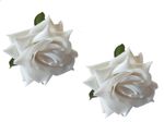 Buy LYF5STAR Artificial White Rose Flower Handmade Bride Tiktok Hairpin - Pack of 2 - Purplle