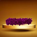 Buy LYF5STAR Bridal Purple Rose Artificial Flower Veni Gajra - Pack of 1 - Purplle