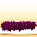 Buy LYF5STAR Bridal Purple Rose Artificial Flower Veni Gajra - Pack of 1 - Purplle