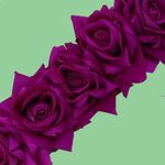 Buy LYF5STAR Bridal Purple Rose Artificial Flower Veni Gajra - Pack of 1 - Purplle