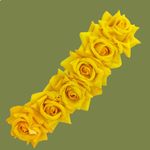 Buy LYF5STAR Bridal Yellow Rose Artificial Flower Veni Gajra - Pack of 1 - Purplle