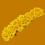 Buy LYF5STAR Bridal Yellow Rose Artificial Flower Veni Gajra - Pack of 1 - Purplle