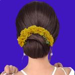 Buy LYF5STAR Bridal Yellow Rose Artificial Flower Veni Gajra - Pack of 1 - Purplle