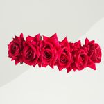 Buy LYF5STAR Bridal Dark Pink Rose Artificial Flower Veni Gajra - Pack of 1 - Purplle