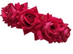 Buy LYF5STAR Bridal Dark Pink Rose Artificial Flower Veni Gajra - Pack of 1 - Purplle