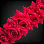 Buy LYF5STAR Bridal Dark Pink Rose Artificial Flower Veni Gajra - Pack of 1 - Purplle