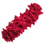 Buy LYF5STAR Bridal Dark Pink Rose Artificial Flower Veni Gajra - Pack of 1 - Purplle