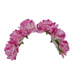Buy LYF5STAR Bridal Baby Pink Rose Artificial Flower Veni Gajra - Pack of 1 - Purplle