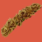 Buy LYF5STAR Bridal Golden Rose Artificial Flower Veni Gajra - Pack of 1 - Purplle