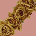 Buy LYF5STAR Bridal Golden Rose Artificial Flower Veni Gajra - Pack of 1 - Purplle