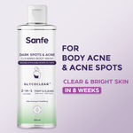 Buy Sanfe Dark Spots & Acne Clearing Body Wash | Prevents Body Acne, Bumpy Skin & Fades Dark Spots250 ml - Purplle