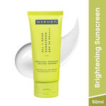 Buy Hyphen All I Need Sunscreen SPF50 PA++++ | Brightens - Niacinamide, Kojic Acid, Vit C Rich Kakadu Plum | Lightweight Non-Greasy UVA/B Protection -50 ml - Purplle